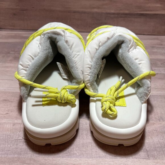UGG Womens White Lime Spaceslider Tech Slide Platform Sandal Size 7 Slip On - Picture 5 of 9